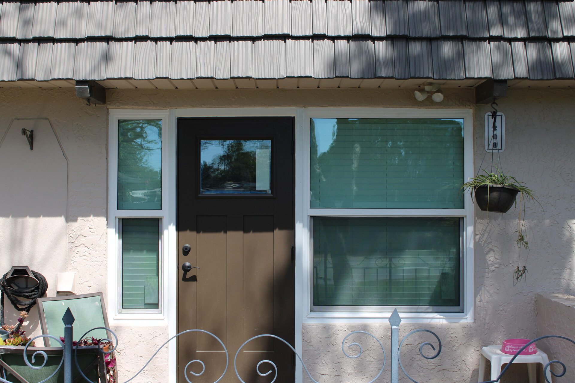 Impact entry door and window installed on a Florida home by Storm Pro
