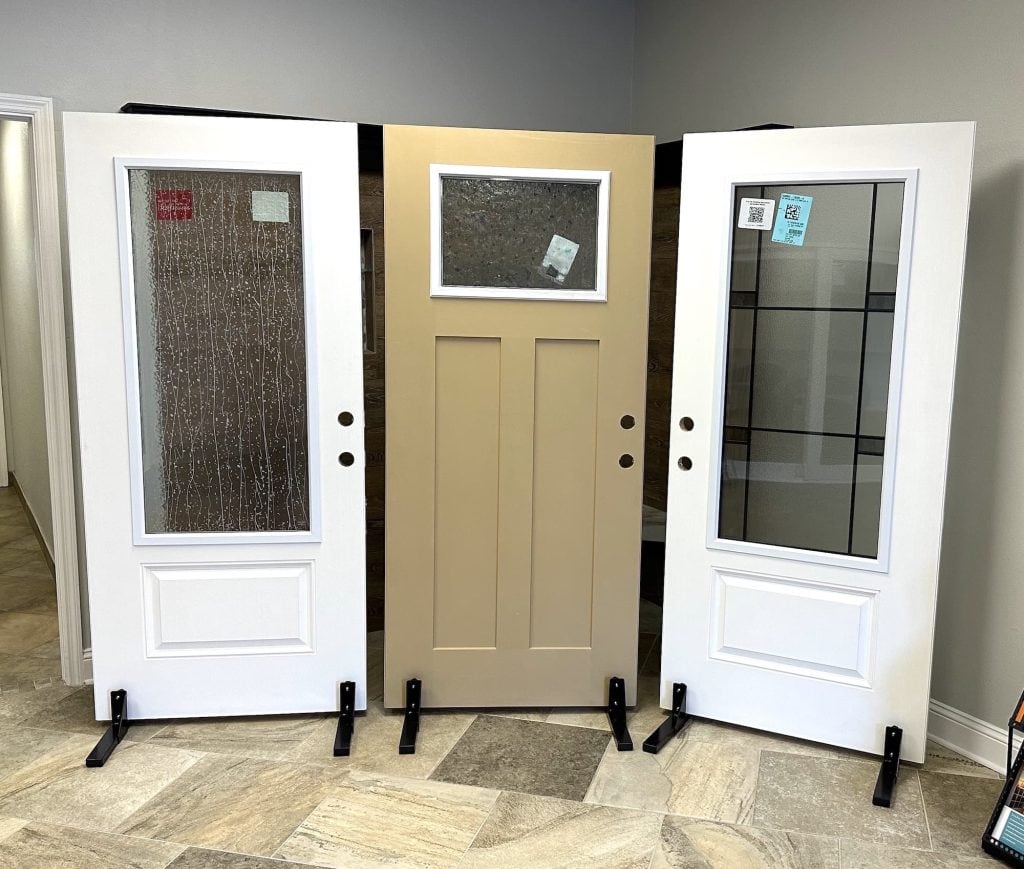Hurricane-Rated Doors on display in our Tarpon Springs Showroom