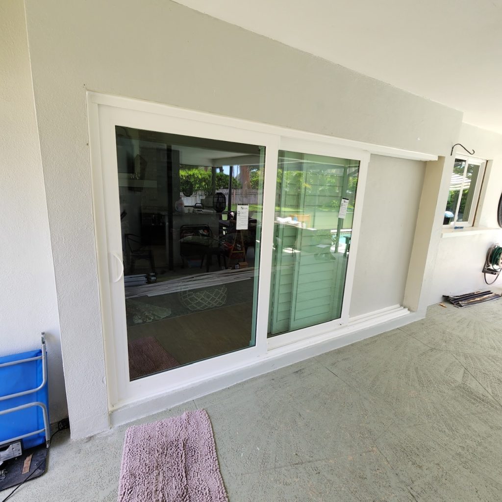 Impact sliding glass door installed by Storm Pro for door replacement in Fruitville