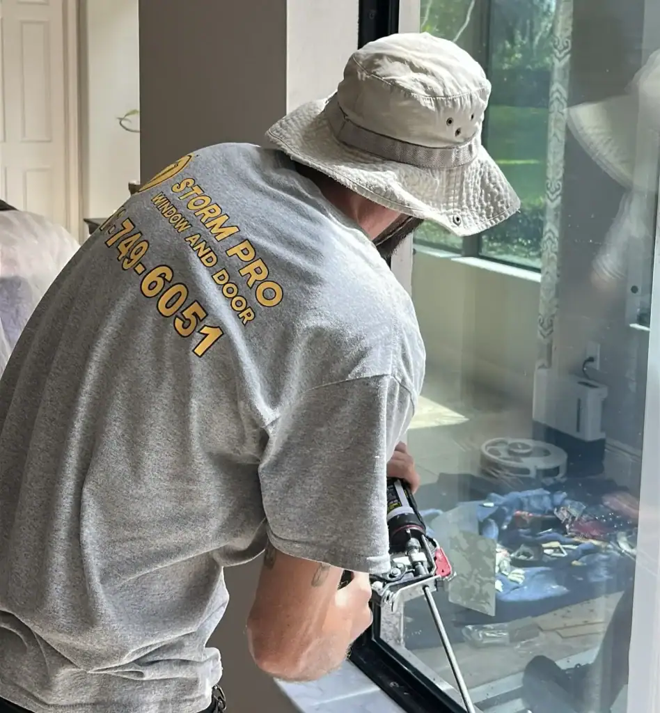 Storm Pro installer fitting an impact unit on installation day