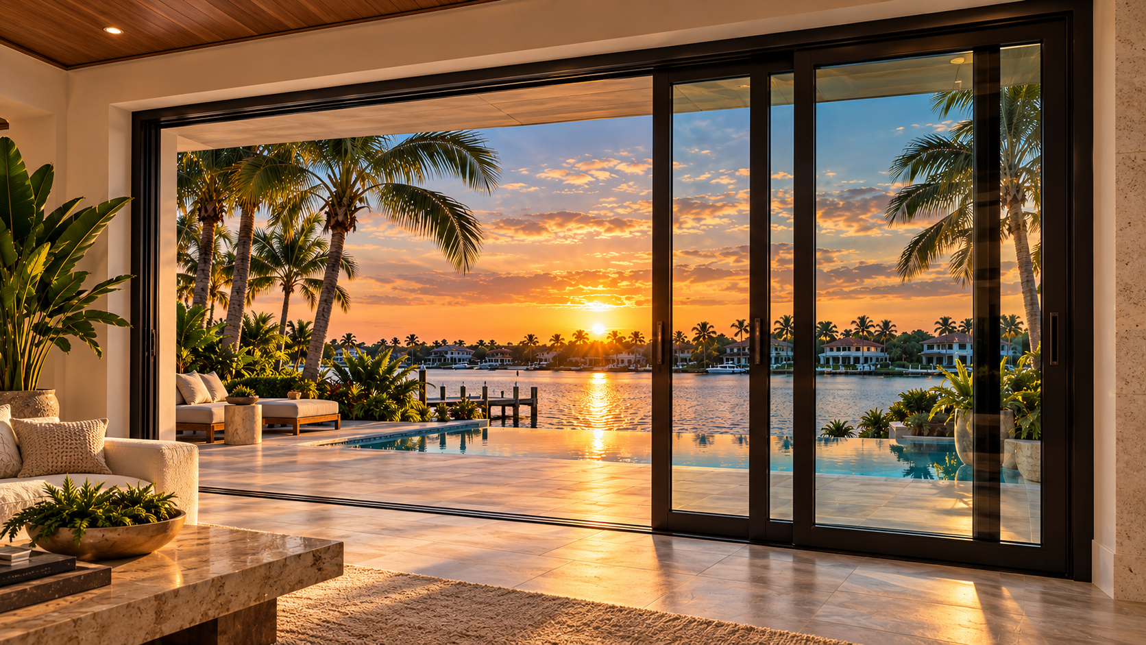 Hurricane-rated sliding glass doors by Storm Pro Window and Door